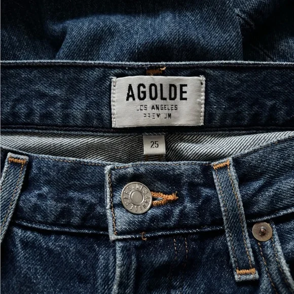 AGOLDE - Riley High Rise Straight Crop - Size 25 - Picture 6 of 8